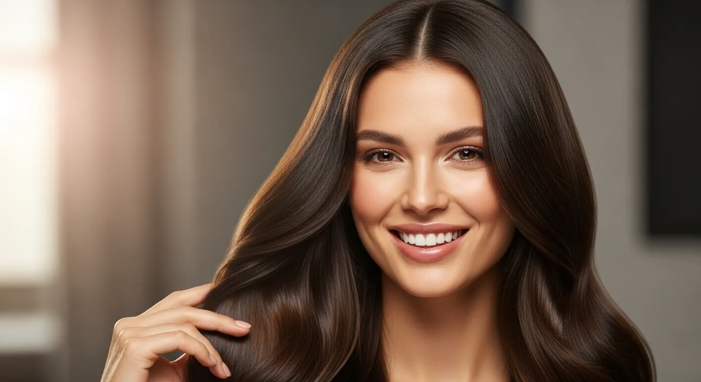 Shampoos para cabelo seco alinhados em prateleira com frascos coloridos e diferentes volumes